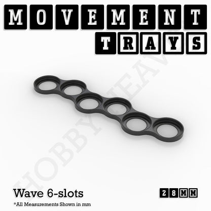 28mm Movement Trays for Tabletop Games | Wargaming | Full Range